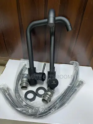Pure Black Kitchen Sink Mixer Tap