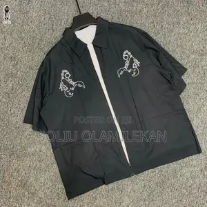Luxury Zip Up Silk Crop Shirt