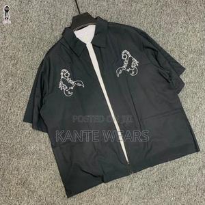 Luxury Zip Up Silk Crop Shirt