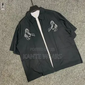 Luxury Zip Up Silk Crop Shirt