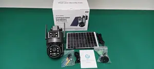 4g Solar Dual Lens PTZ Security CCTV Camera With Night Vision