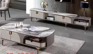 Executive Set of Center Table and Adjustable Tv Stand.