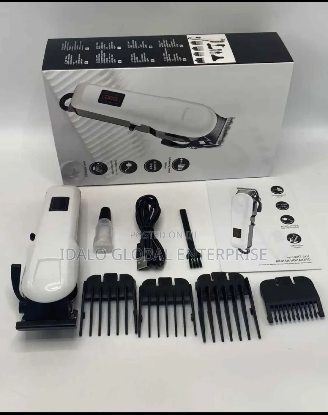Rechargeable Hair Clipper With Timer