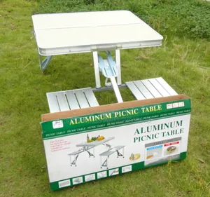 Aluminium Foldable Picnic Table Outdoor Garden Table