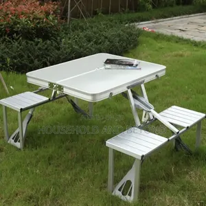 Aluminium Foldable Picnic Table Outdoor Garden Table