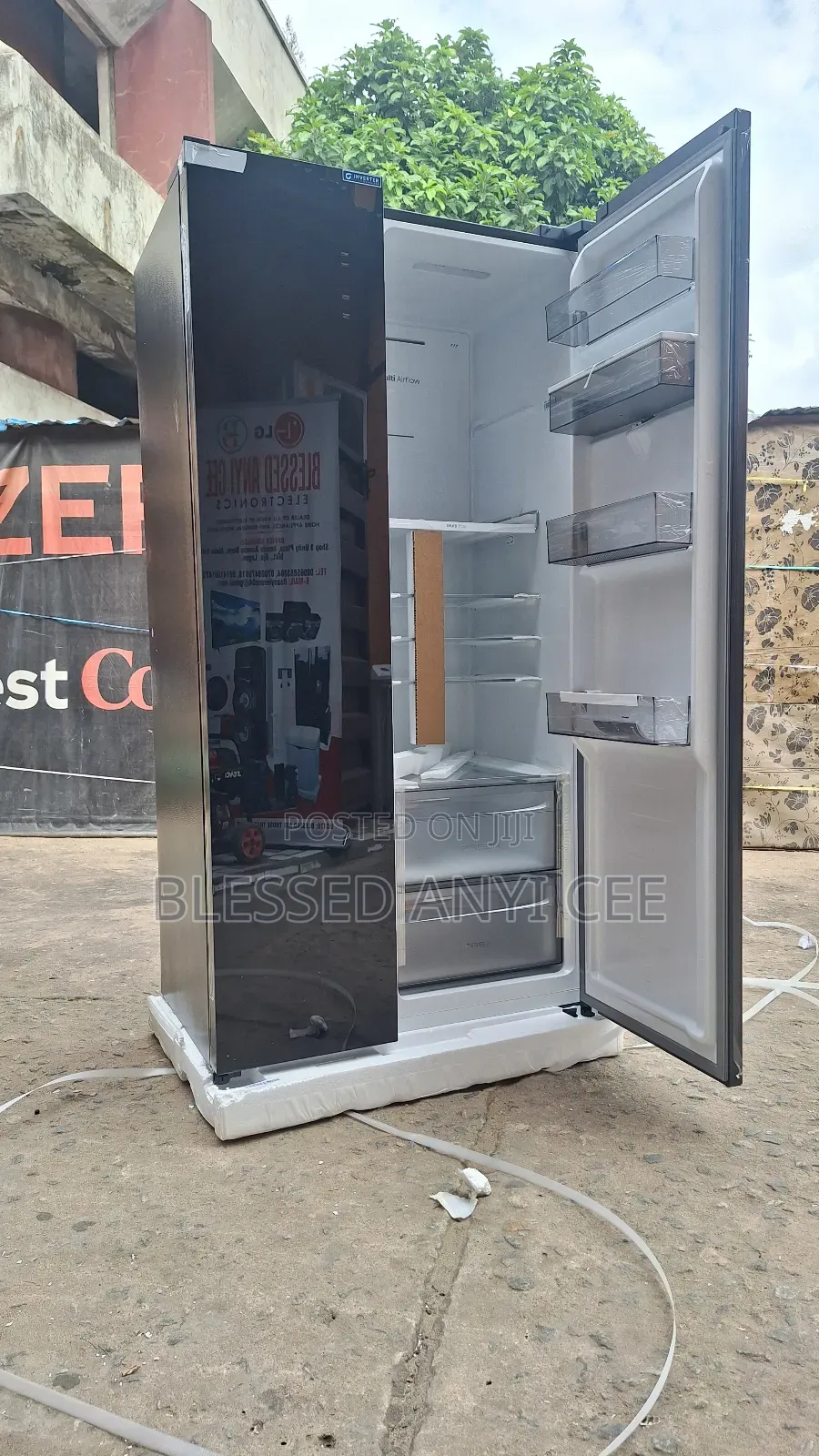 Hisense 529l Inverter Side by Side Fridge With Dispenser