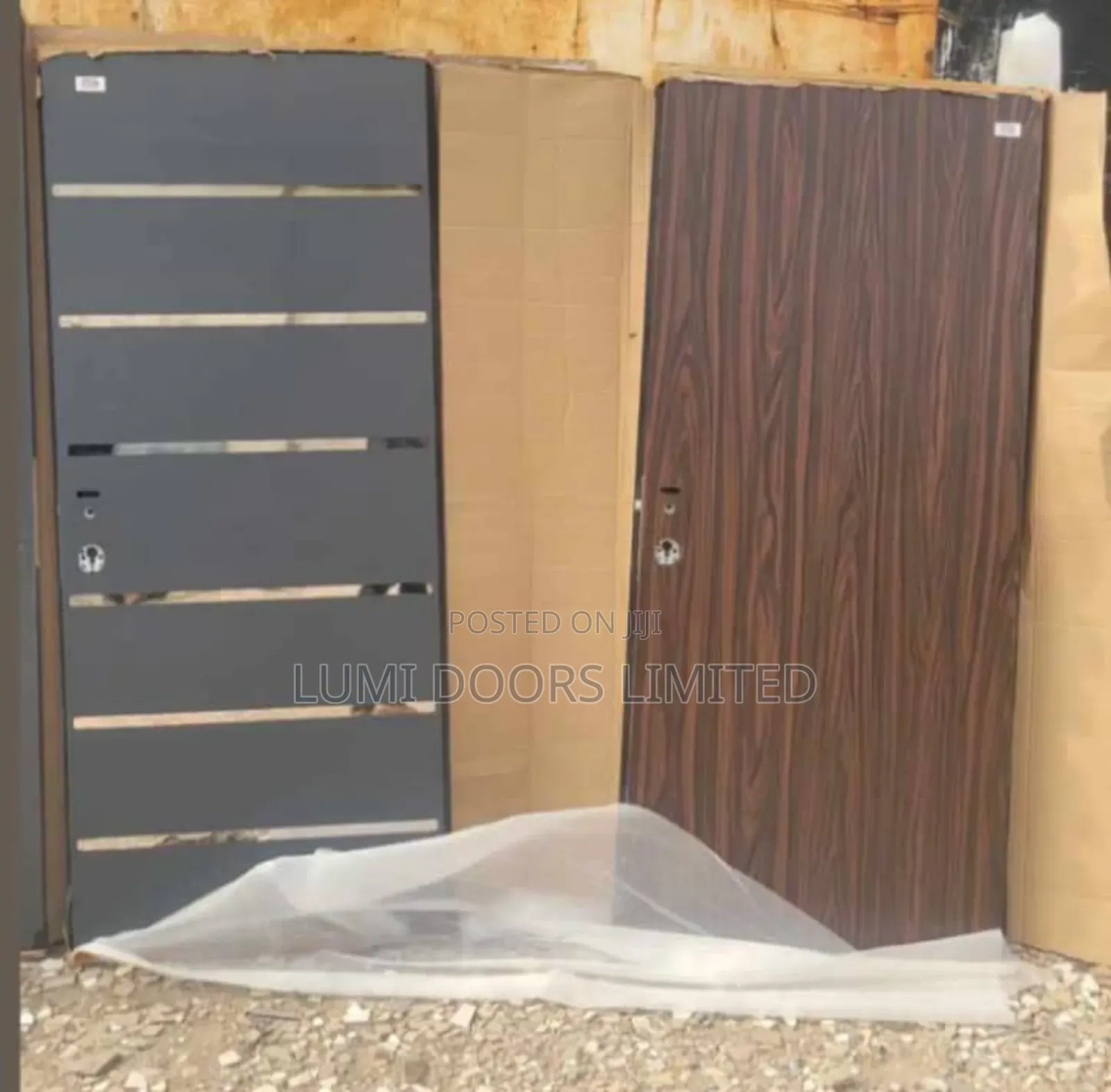 Gray Israeli Security Door