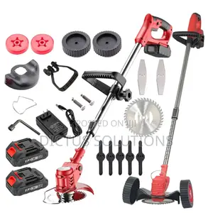 Rechargeable Cordless Lawn Mower Grass Cutting Machine With Wheels