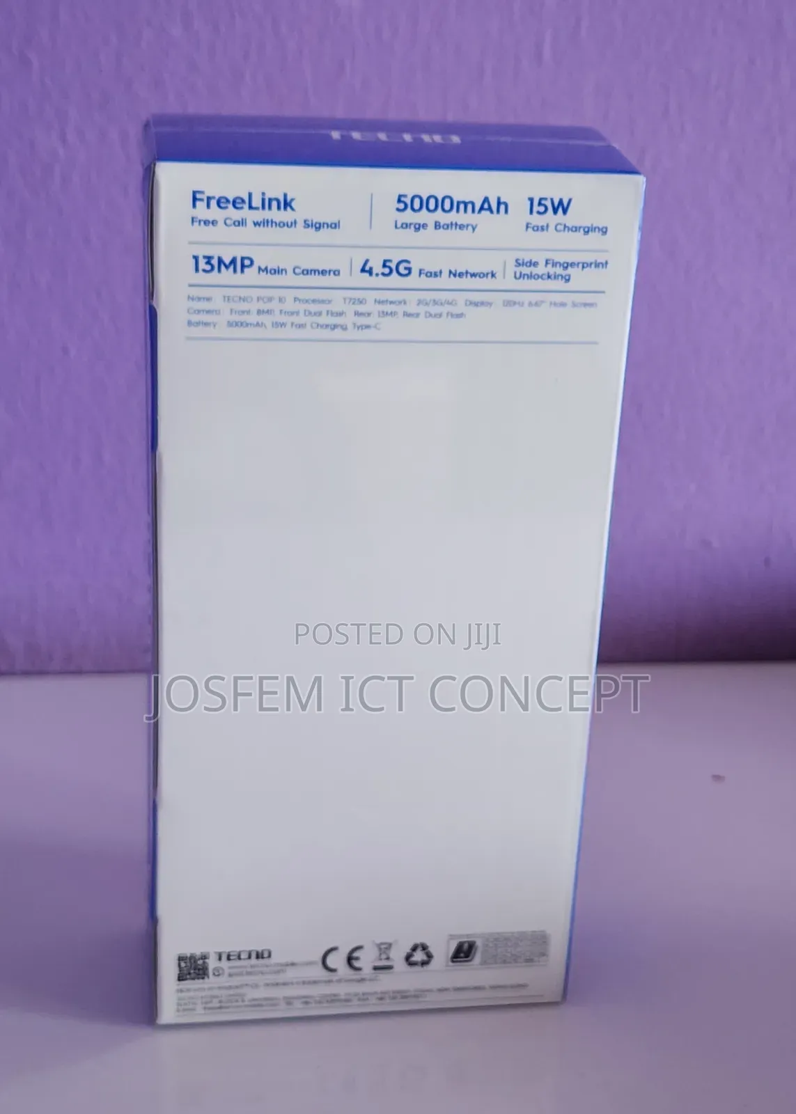 New Tecno Pop 10 128 GB White