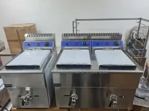 Photo - Gas Industrial Top Table Deep Fryer Double and Single.