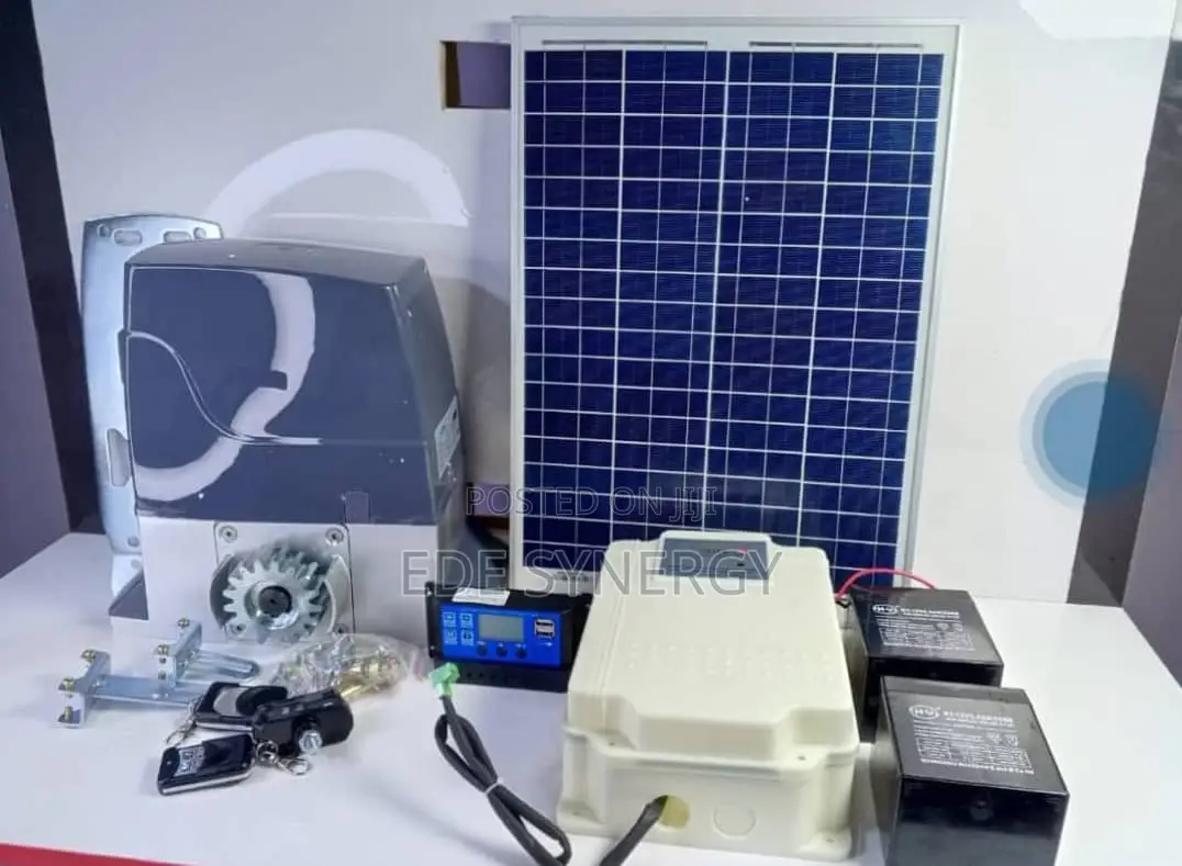 Smart Gate Automation Machine With Solar Panels