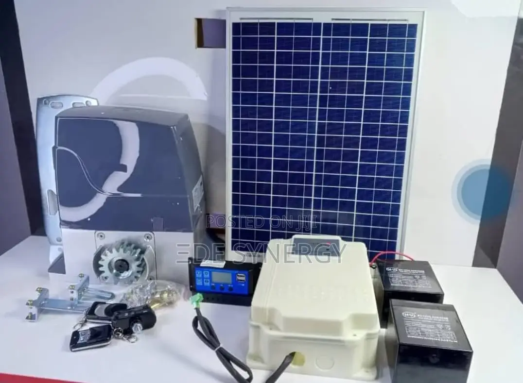 Smart Gate Automation Machine With Solar Panels