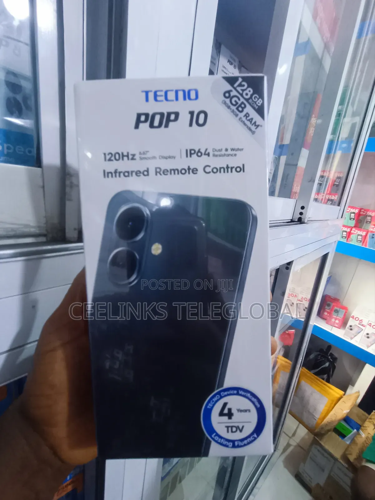 New Tecno Pop 10 128 GB Black