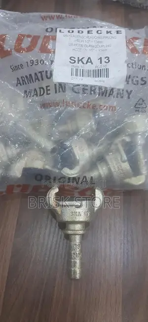 Ludecke Ska 13 Claw Coupling – 13 Mm Hose Tail, Safety Colar