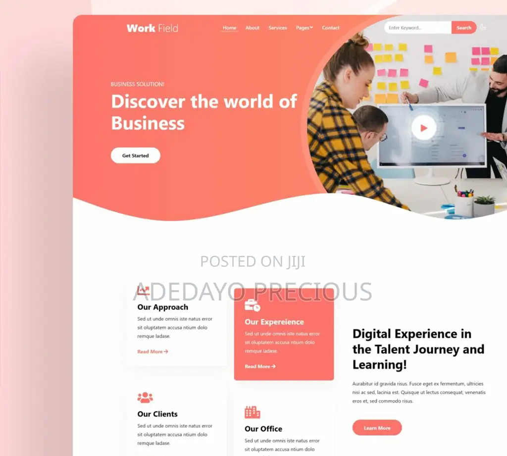 Need a Beautiful Website? —Payment on Job Delivery.