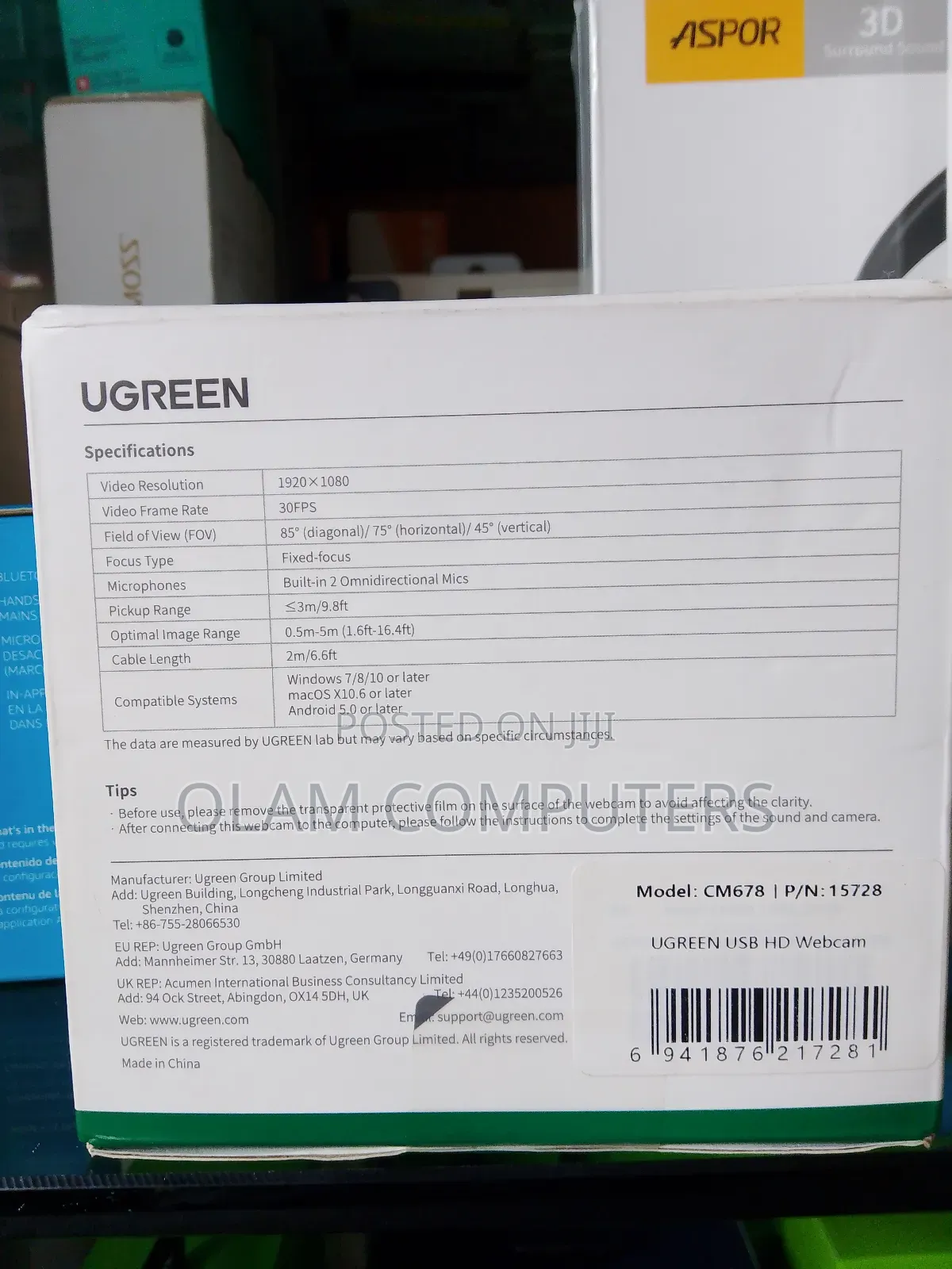 Ugreen Usb Hd Webcam