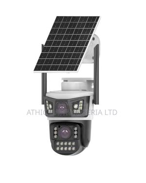 Dual Lens Double Lens Solar CCTV Camera