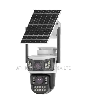 Dual Lens Double Lens Solar CCTV Camera