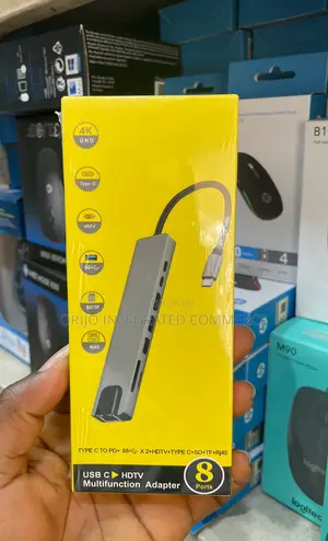 Usb C HDTV Multifunction Adapter 8 Ports