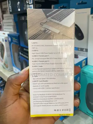 Usb C HDTV Multifunction Adapter 8 Ports