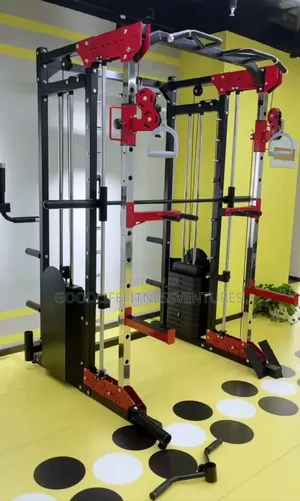 Photo - Smith Machine + Cable Crossover With Weight Stack Squatrack