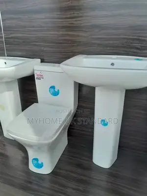 England Coupled Toilet Set and a Pedestal Basin.