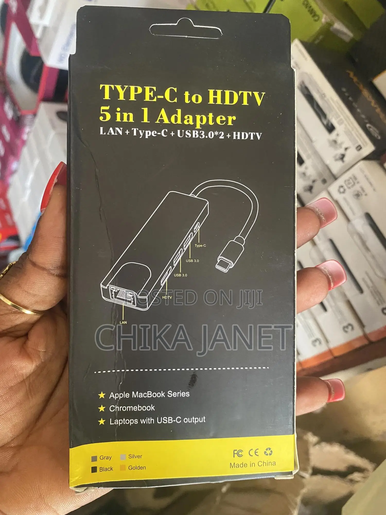 5 in 1 Type-C to Hdmi/ Lan/ Usb Converter