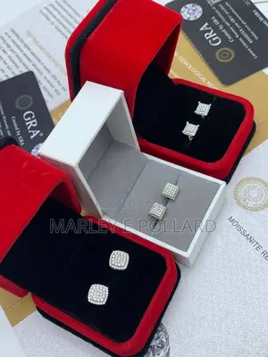 Moissanite Sterling Silver Earrings