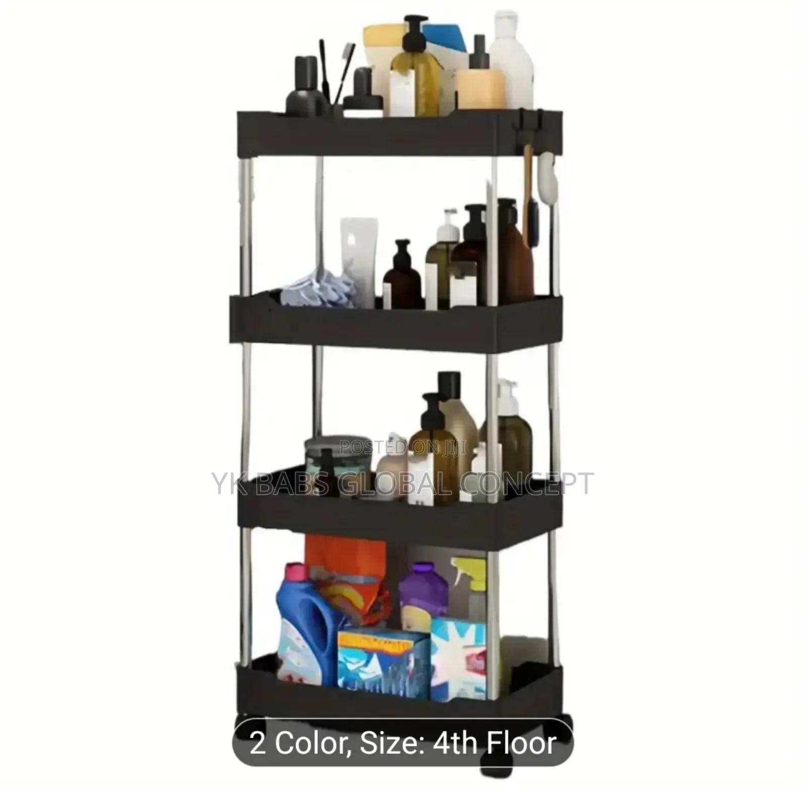 4 Layers Storage Rack Trolley
