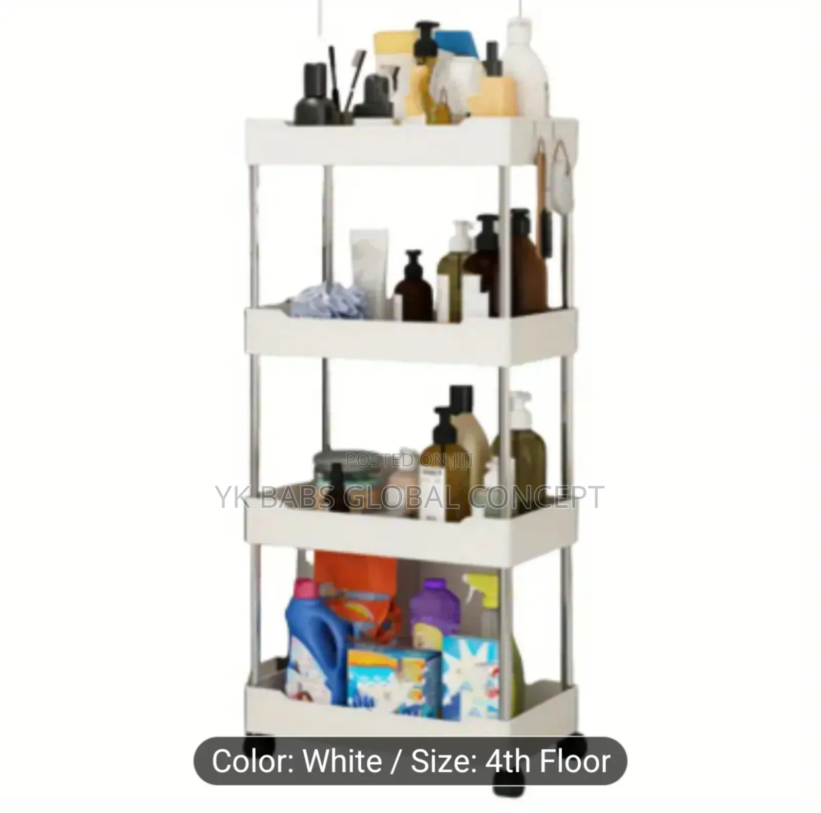 4 Layers Storage Rack Trolley