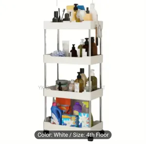 4 Layers Storage Rack Trolley