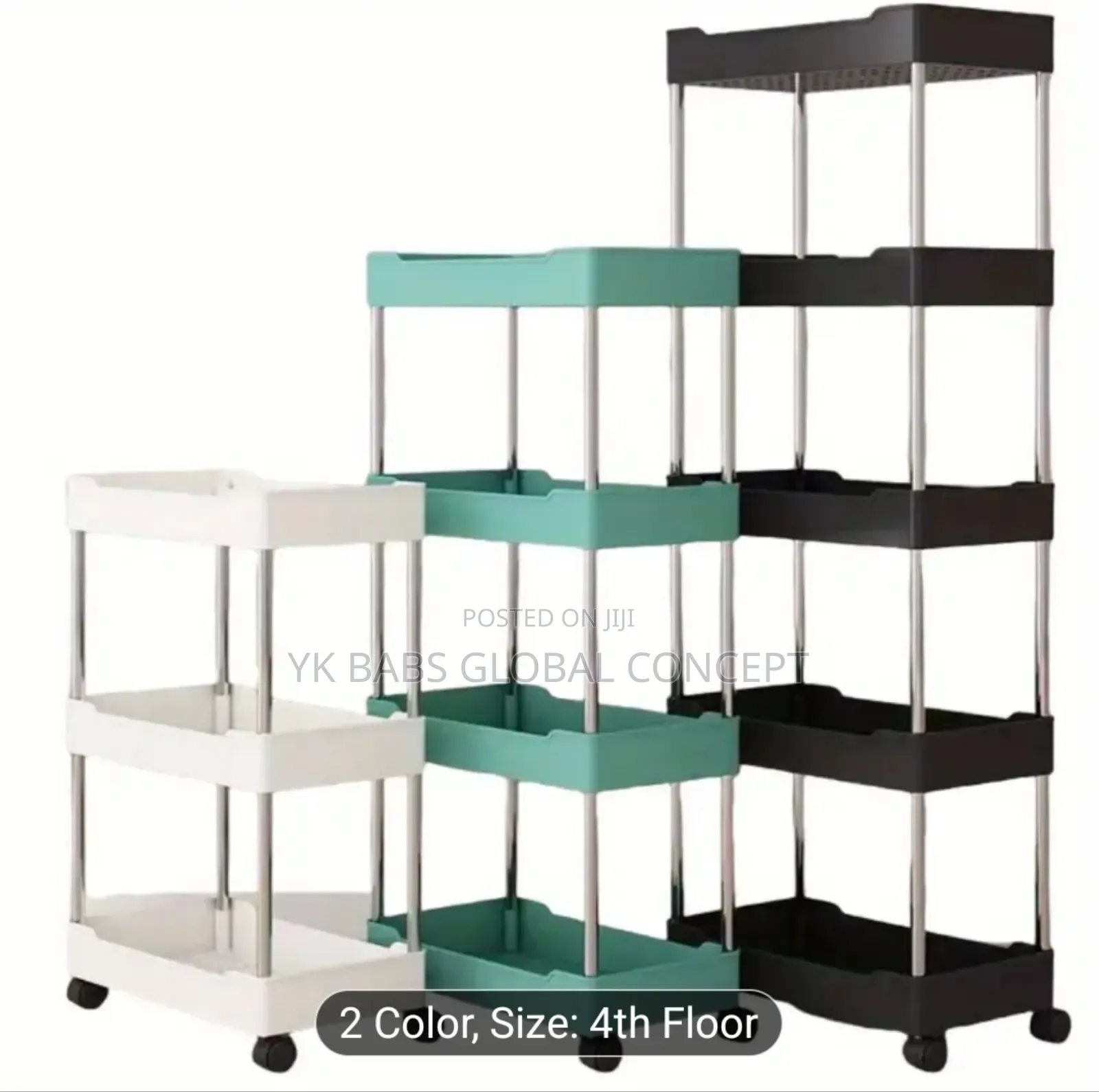 4 Layers Storage Rack Trolley