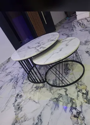Today Design 2in1 Marble Top Center Table