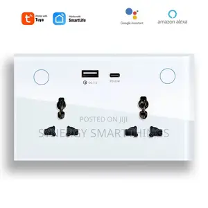 Tuya Wi-Fi Smart Double Universal Socket With Usb Type C Port