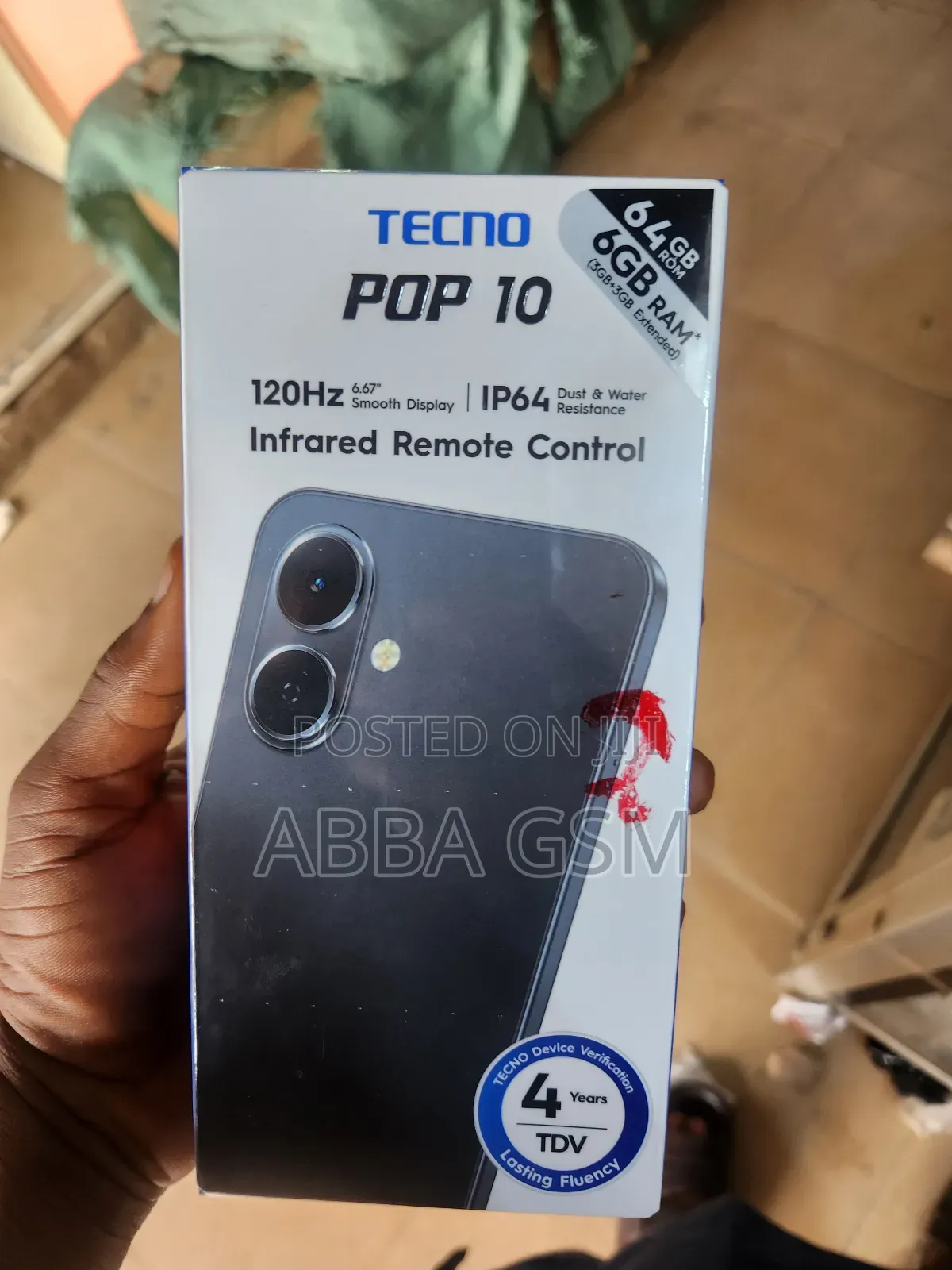 New Tecno Pop 10 64 GB Black