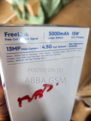 New Tecno Pop 10 64 GB Black