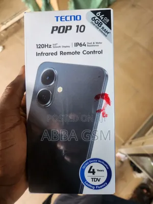 New Tecno Pop 10 64 GB Black