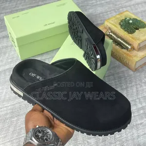 Off White Suede Half Shoe Available