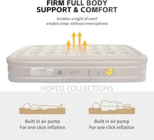 Single Size Inflatable Bed With Electric Pump