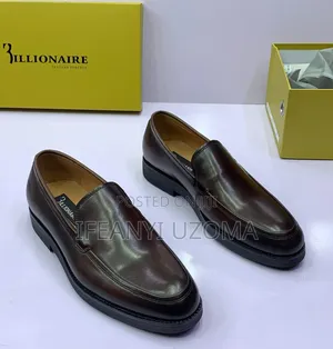 Billionaire Brown and Black Leather Shoe