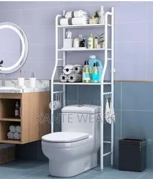 3 Tier Shelf Toilet Bathroom Space Saver Storage Rack