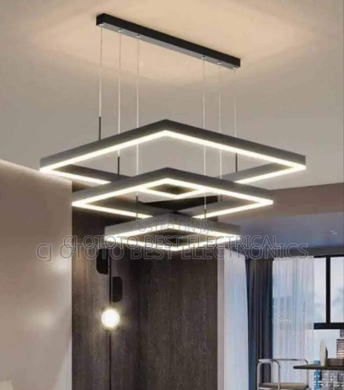 Luxury Square Shape Led Light, 3 Colors Changing