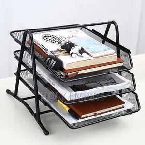 Three-Layer File Tray Organizer Office Supplies Desktop