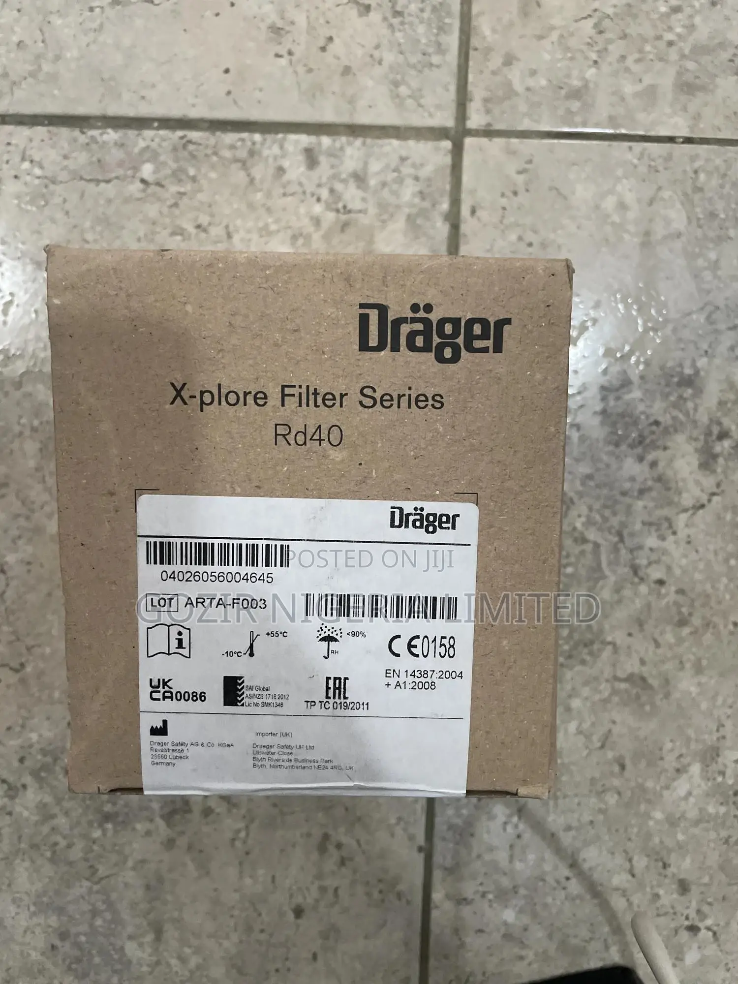 Drager Combination Filter 1140 A2b2e2k2 Hg-p3 Rd