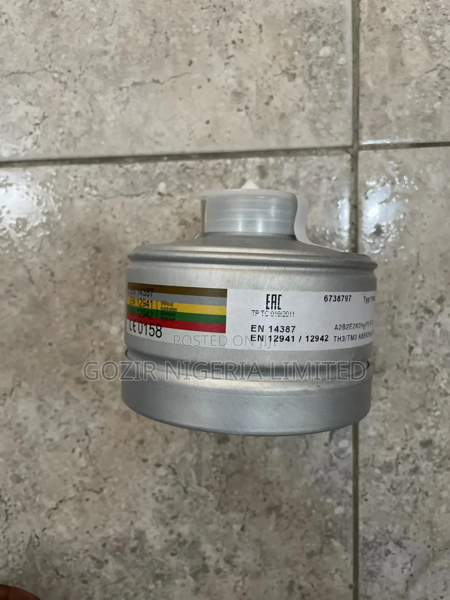 Drager Combination Filter 1140 A2b2e2k2 Hg-p3 Rd