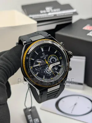 Photo - Rewardvip Rubber Chronograph Wristwatch Solid Quality 