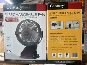 Century Recharge Rotation 4speed Table Fan With Clip Funtion