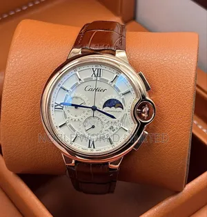 Cartier Leather Wristwatch Ogu 6d