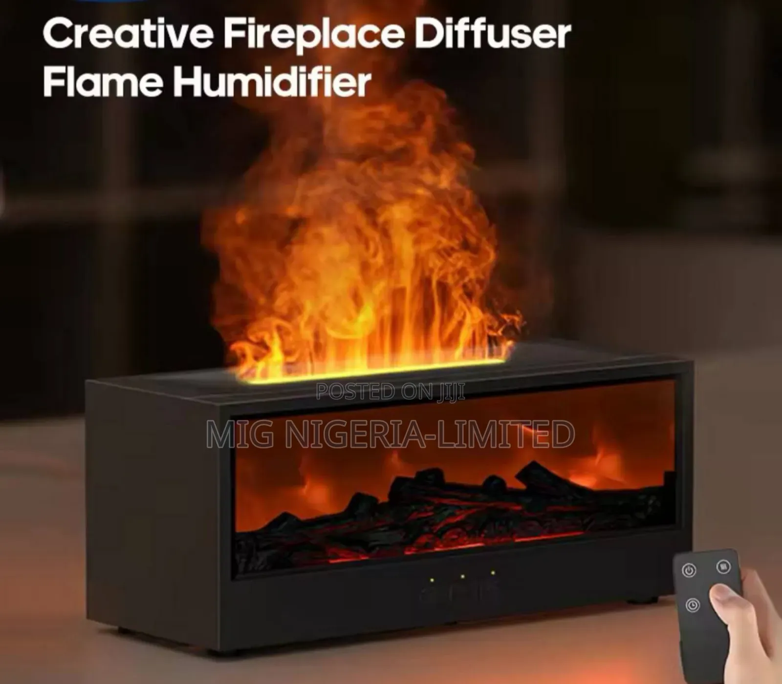 Fireplace Diffuser Humidifiers Table Top Frame Fragrance