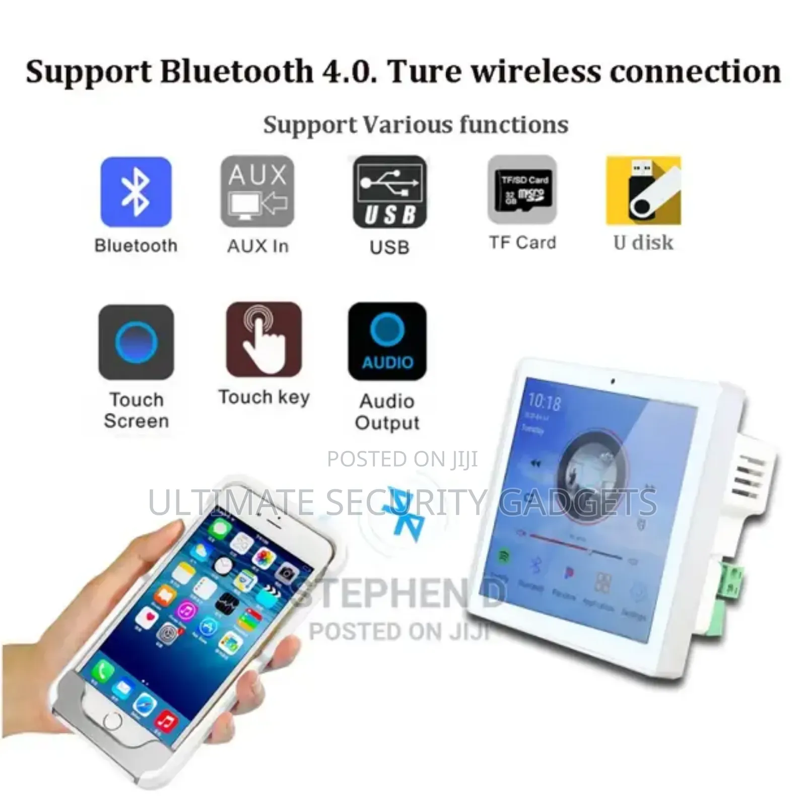 Smart Android 11.0 Music Amplifier (4 × 25w)